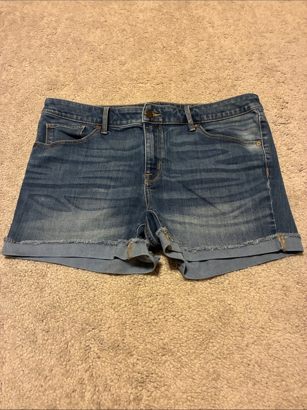 Ava & Viv Light Blue Rolled Hem Denim Shorts